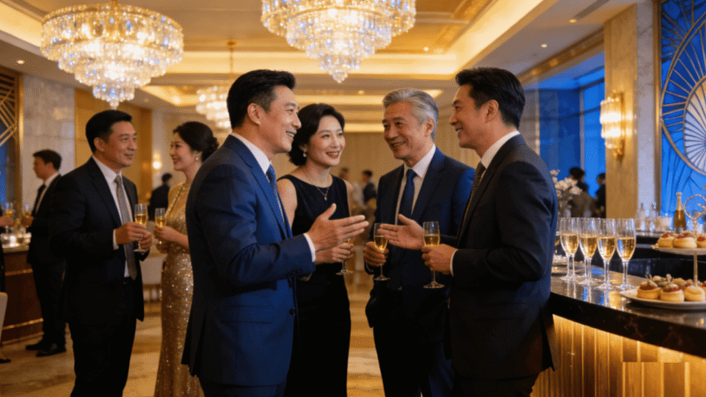 MeilingCircle Sipping in Style: Celebrating Success in Good Company.