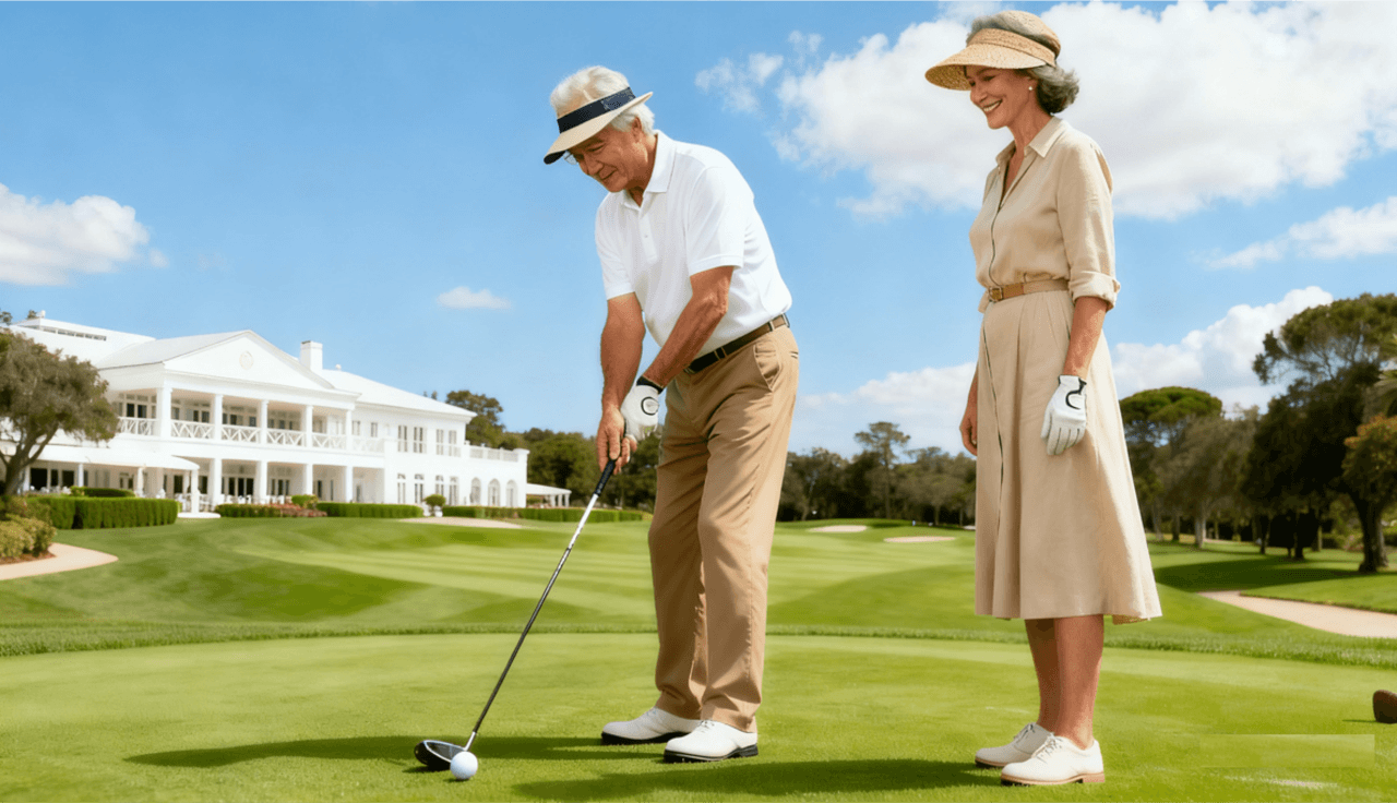 Fairways of friendship. Drives of distinction.
