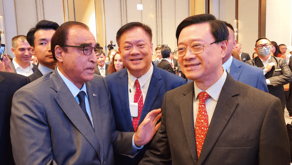 Dr. Raphael Aharoni with John Lee