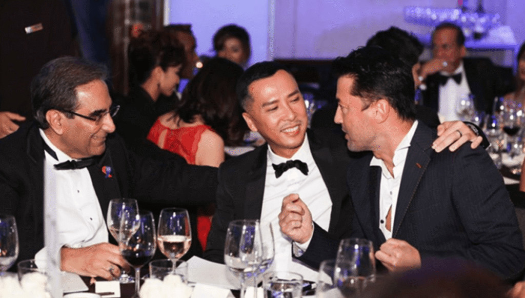 Dr. David Harilela with Donnie Yen and Michael Wong